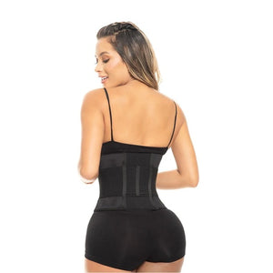CINTURÓN FITNESS CON LÁTEX NEGRO