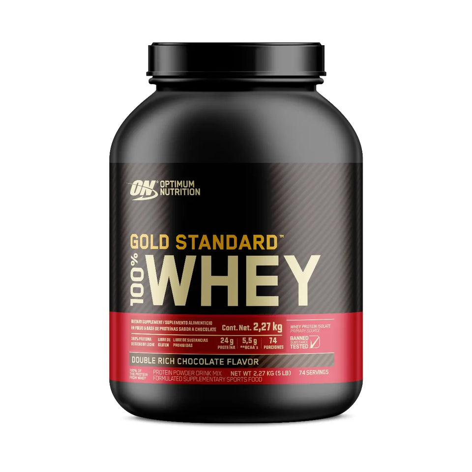 GOLD STANDARD ON 100% WHEY OPTIMUM NUTRITION 5 LBS.