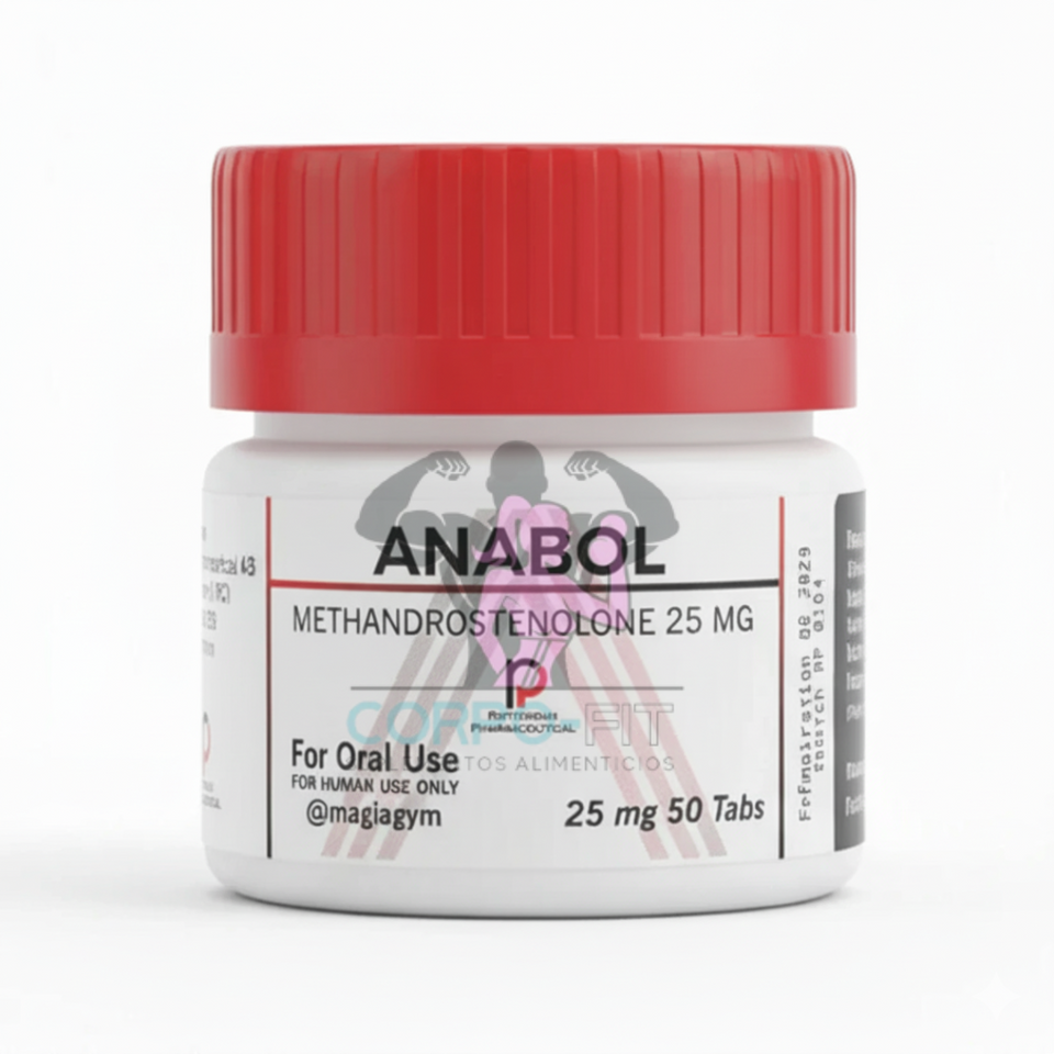 ANABOL-METHANDROSTENOLONE-25MG-ROTTERDAM PHARMACEUTICAL-50 TABLETAS