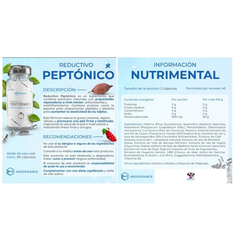 REDUCTIVO PEPTONICO MESOFRANCE C/90 CAPSULAS