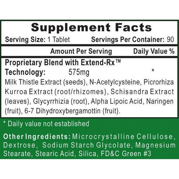 LIVER RX HIGH TECH PHARMACEUTICAL 90 TABLETAS