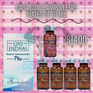 Lipoenzimas Natural Spain Nueva Generacion 5 Viales 10 ml