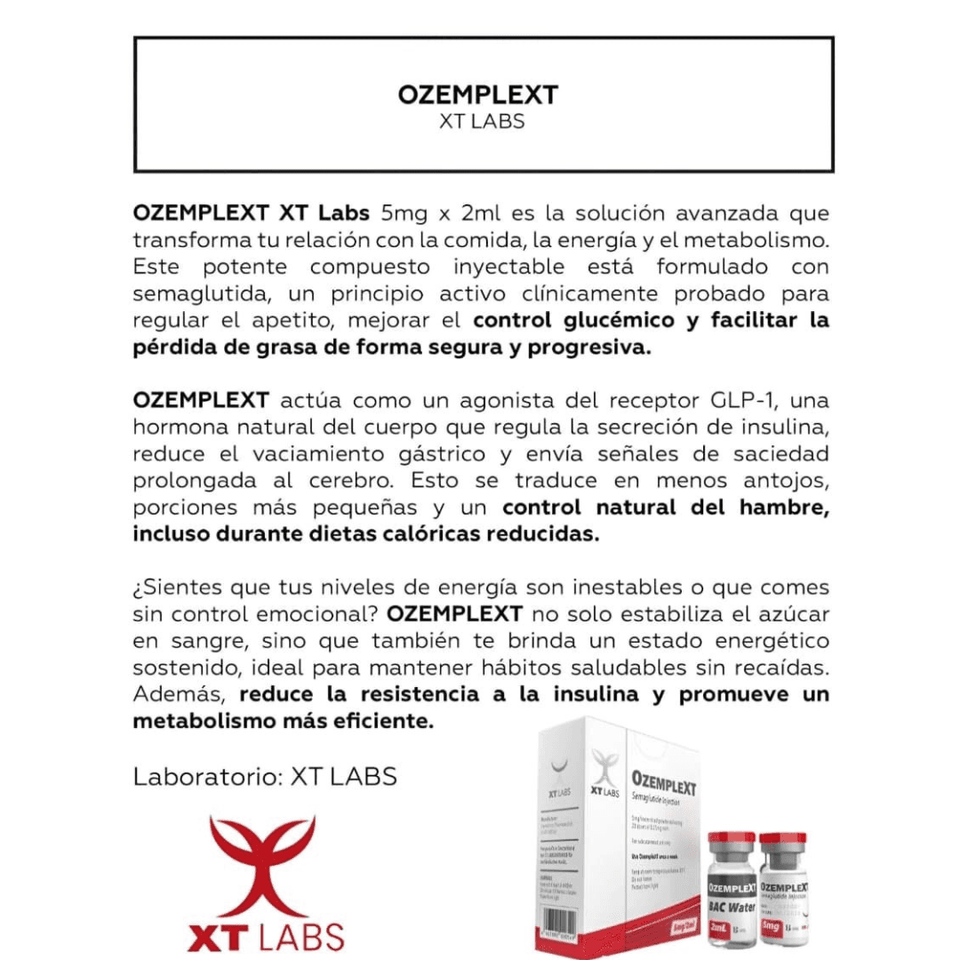 Ozemplex xt labs 5mg/2ml | Semaglutida
