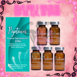 Peptonas Plus Natural Spain 5 viales de 150 ml c/u