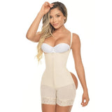 FAJA SHORT TIRANTE AJUSTABLE Y AJUSTE EN CIERRE CON REALCE EXOTIC POWERNET