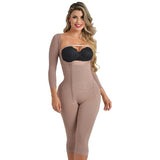 FAJA CAPRI CON MANGAS Y AJUSTE EN CIERRE CON REALCE MAXI POWERNET