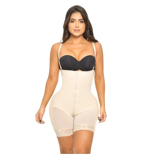 FAJA SHORT ESTRAPLE Y AJUSTE EN CIERRE CON REALCE INVISIBLE FANTASTIC POWERNET