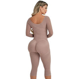 FAJA CAPRI CON MANGAS Y 3 FILAS DE BROCHES REALCE MAXI POWERNET
