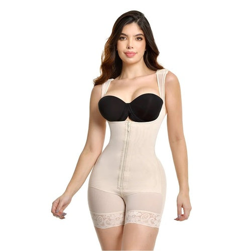 FAJA SHORT TIRANTE ANCHO Y AJUSTE EN CIERRE CON REALCE AUTENTIC POWERNET