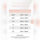 BELLA MICHELLE SHORT PUSH UP TALLE ALTO CON 3 FILAS DE BROCHES REALCE BOOTYLICIOUS