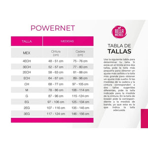 FAJA BODY CON BRASIER CON 3 FILAS DE BROCHES POWERNET