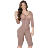 FAJA CAPRI CON BRASIER Y MANGAS CON 3 FILAS DE BROCHES REALCE MAXI POWERNET