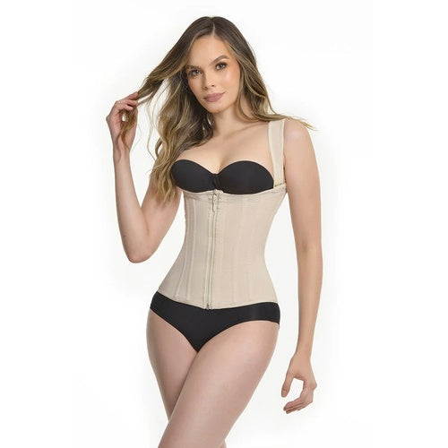 FAJA CHALECO 9 VARILLAS TALLE LARGO TIRANTE ANCHO CON AJUSTE EN CIERRE POWERNET