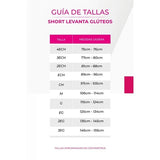 BELLA MICHELLE SHORT TALLE ALTO CON REALCE MAXI POWERNET
