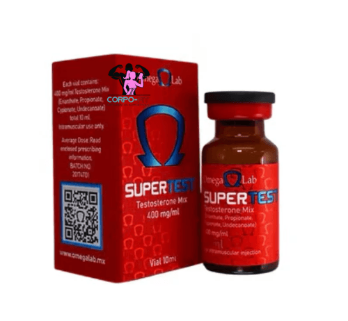 Super Test 400 mg  Omega Lab 10 ml | Sostenon Corpofit Suplementos